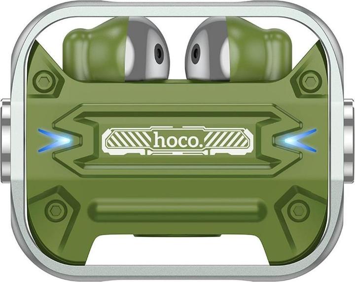 Actual product image Hoco - Wireless Earbuds (EW55) - for Gaming, Bluetooth 5.3, True Wireless - Army Green (Wireless)