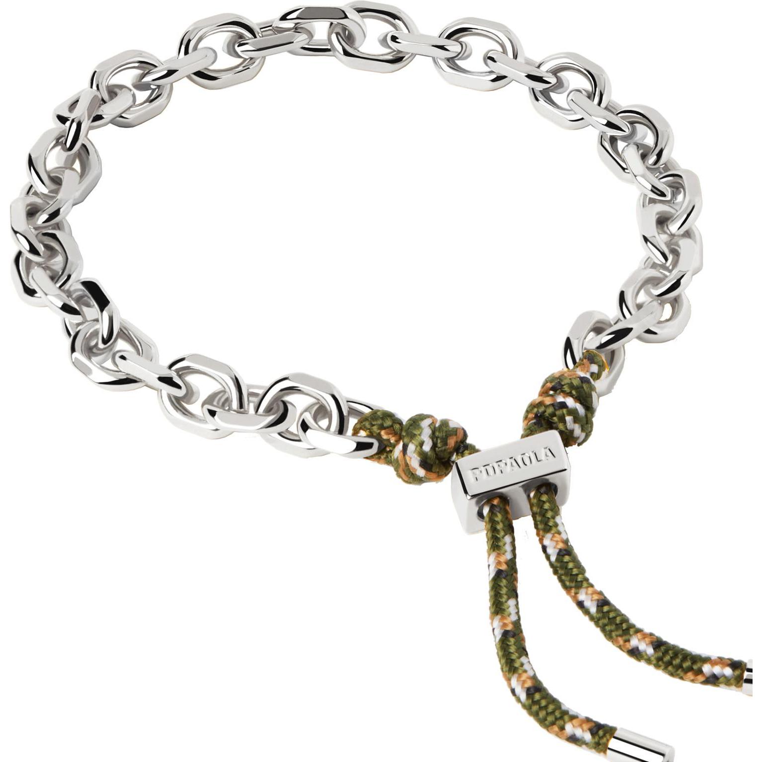 Pd Paola, Armschmuck, Armband, (24 cm, Messing, Textil)