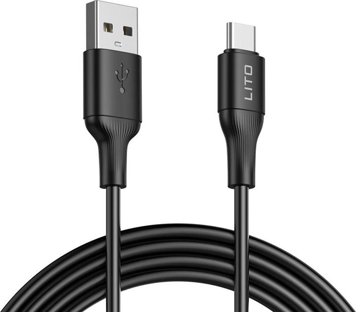Produktbild Lito - Data Cable (LD06T) - USB to Type-C, PVC, 1m - Black (1 m, USB 3.2 Gen 1)