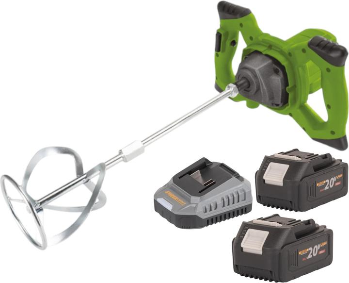 Produktbild Procraft PMM20 Akku Rührwerk 20 V Brushless + 2x Akku 4,0 Ah + Ladegerät