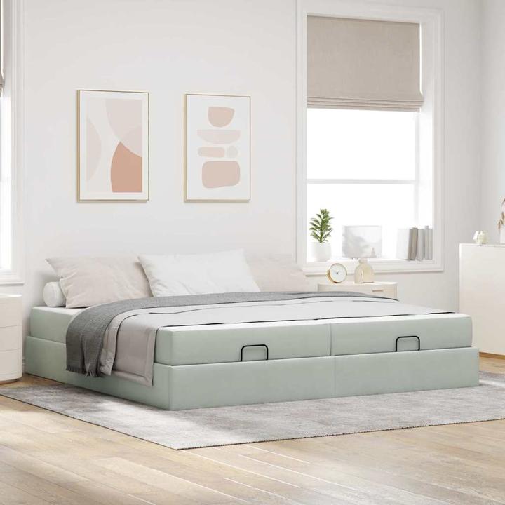 Actual product image vidaXL Modernes Bett (200 x 200 cm)