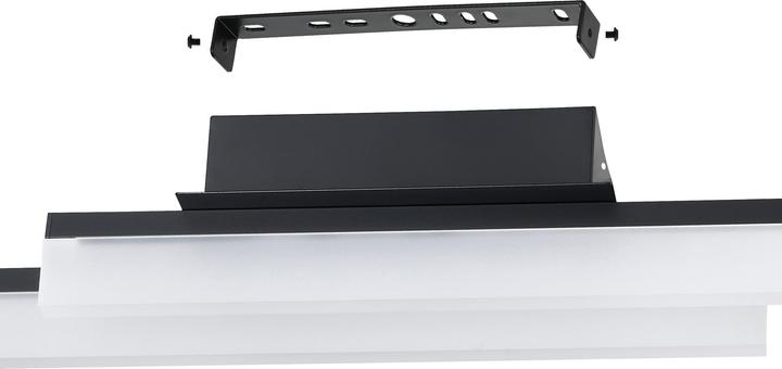 Actual product image EGLO 900844 PALMITAL LED wall/ceiling light 2x11W 880x100mm Black Satinised Warm white IP44 (2700 lm)