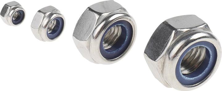 Immagine prodotto RS PRO Assortimento di dadi A4 M3 - M12 (M6, M8, M5, M4, M10, M3, M12)