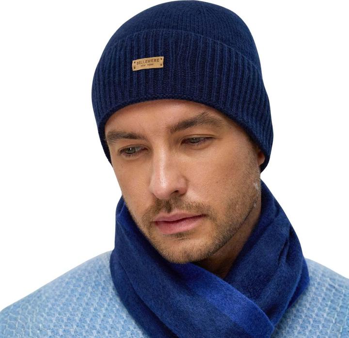 Image du produit Bellemere Headgear Ribbed Lambswool Beanie (Taille unique)