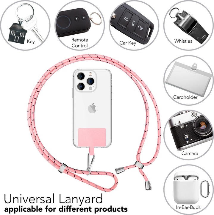 Productafbeelding Nalia Universele mobiele telefoonketting met pad