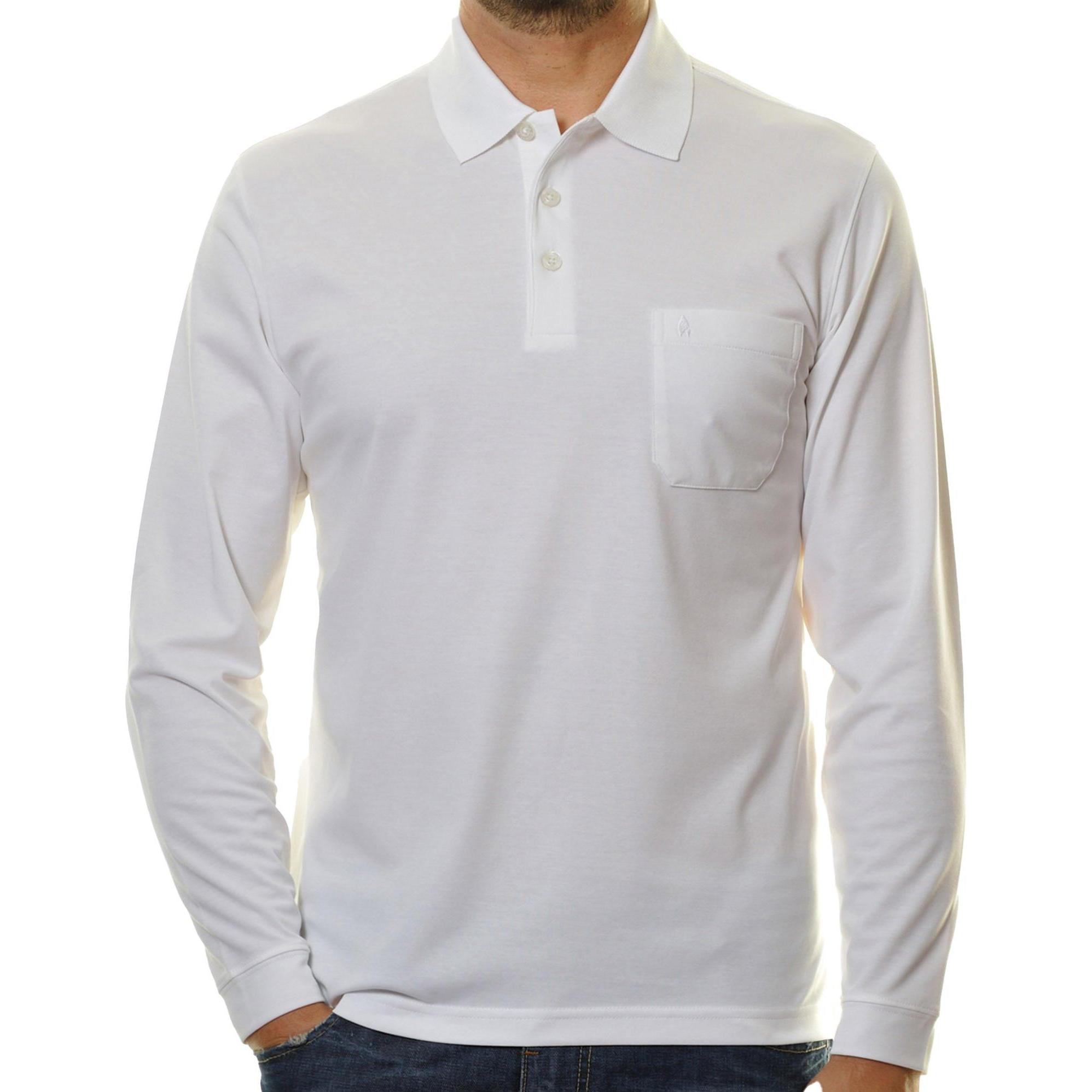 Thumbnail - Ragman, Herren, Shirt, Poloshirt, Weiss, (3XL)