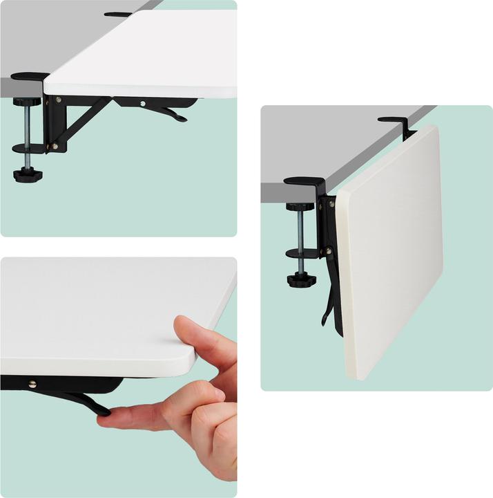 Actual product image Relaxdays Schreibtischverlängerung zum Anklemmen