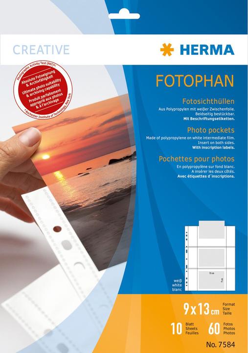 Actual product image HERMA Photo covers (9 x 13 cm, 10 x)