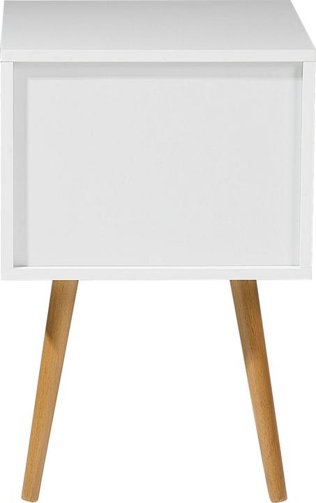Produktbild Beliani Nachttisch weiss 2 Schubladen ALABAMA klein (40 x 40 x 61 cm)