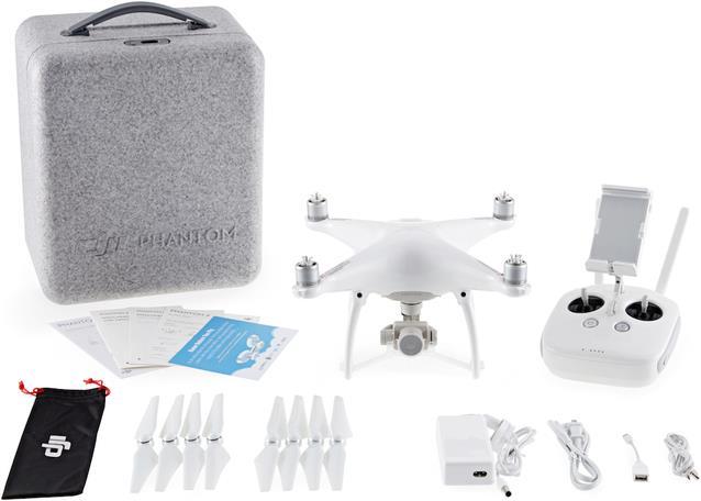 Produktbild DJI Phantom 4 mit 2 Zusatzakkus (28 min, 1380 g, 12 Mpx)