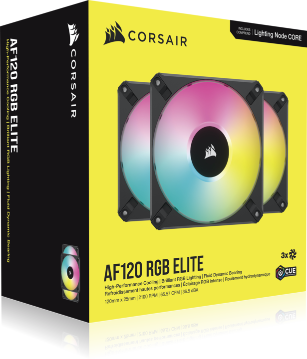 Produktbild Corsair AF120 RGB Elite (120 mm, 3 x)