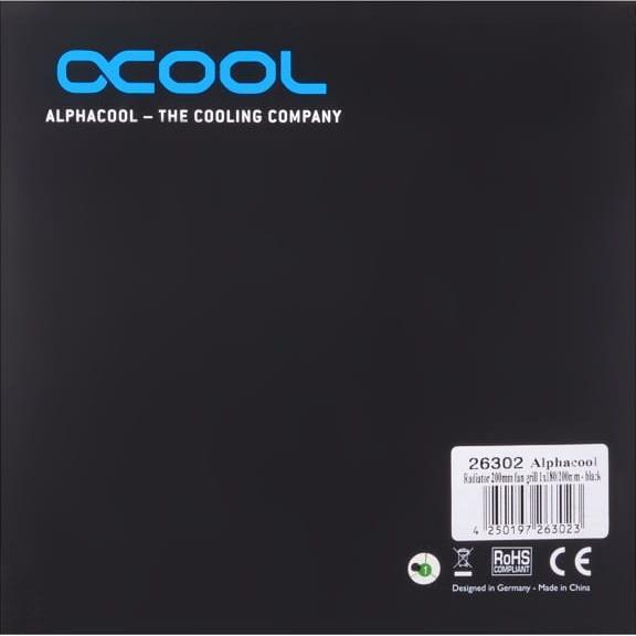Thumbnail - Alphacool Alpha Radiator 200mm Lüfterblende bk 1020186 (200 mm), Wasserkühlung Radiator, Schwarz