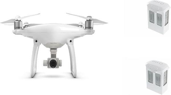 DJI Phantom 4 with 2 additional batteries (28 min, 1380 g, 12 Mpx)