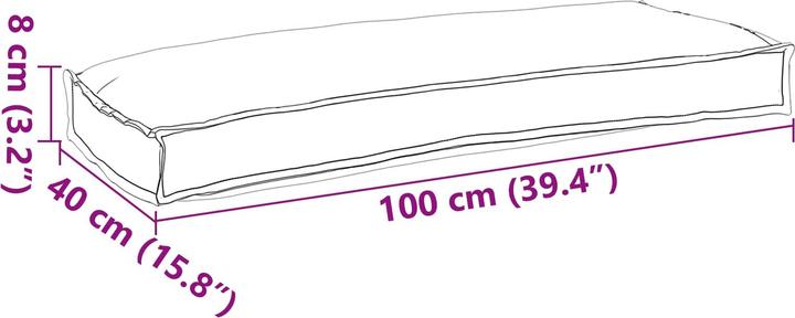 Immagine prodotto vidaXL Kissen für draussen (100 x 40 cm)