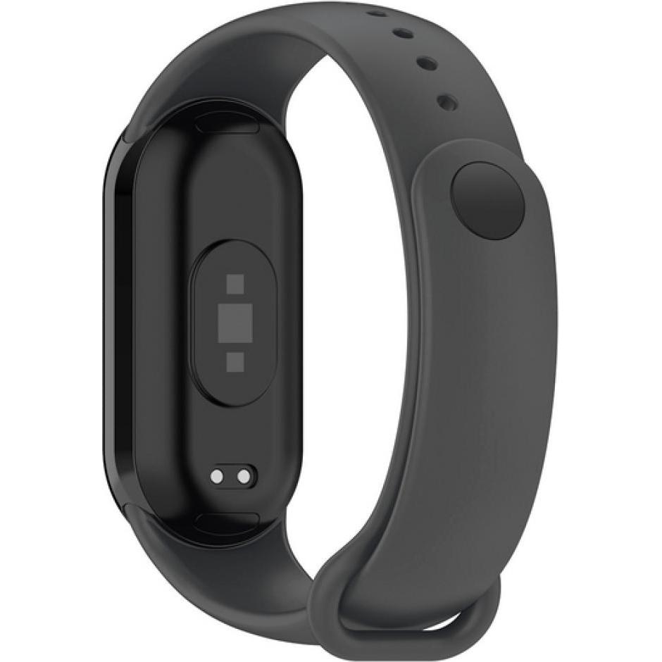 Thumbnail - Screenguard Xiaomi Smart Band 8 Silicone Strap Ersatzarmband (Silikon), Uhrenarmband, Grau