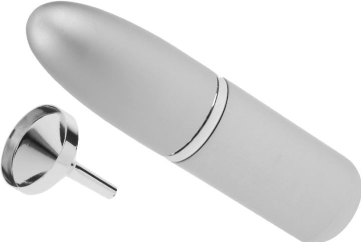 Immagine prodotto Nebulizzatore tascabile argento per 4 ml + imbuto argento in confezione regalo (Set di profumi)