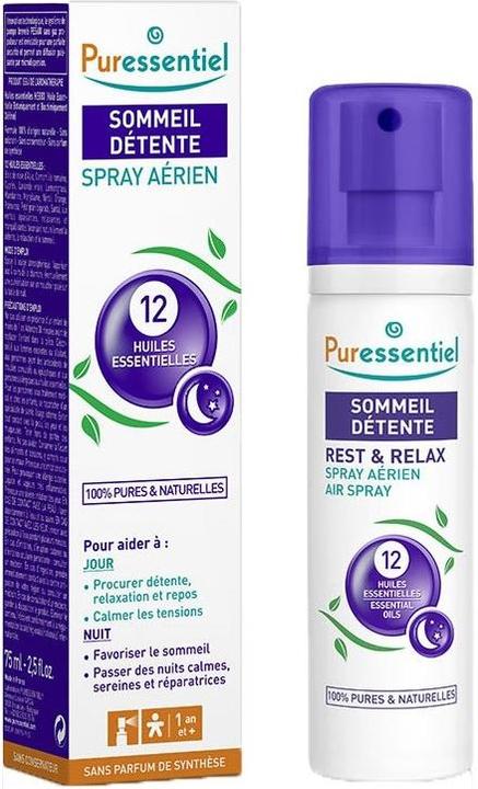 Produktbild Puressentiel Schlaf und Entspannungsspray mit 12 aetherischen Oelen