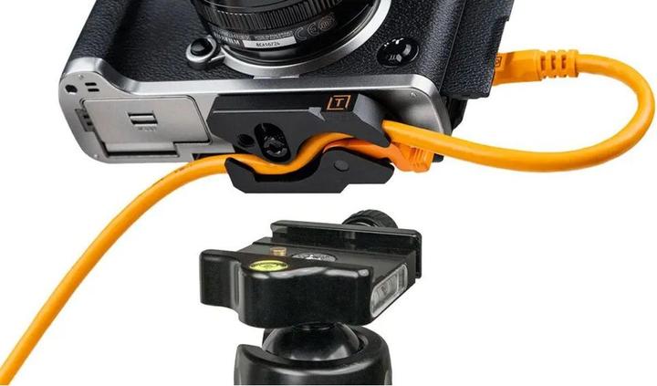 Actual product image Tether Tools LeverLock&Cable Kit Optima 10G gerade orange 9,2m