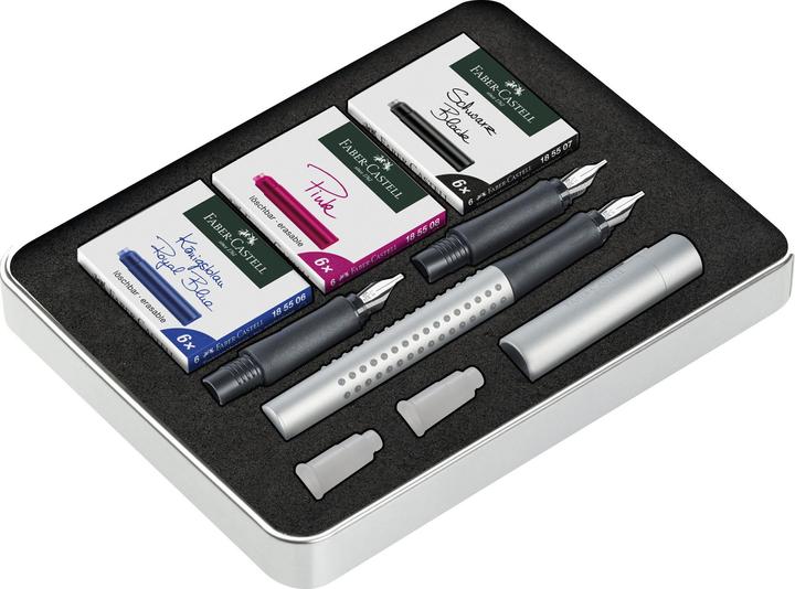 Faber-Castell Füllfederhalter Grip (Mehrfarbig, Assorted colours, 1 x)