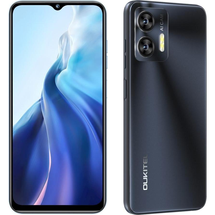 Oukitel C35 (256 GB, Schwarz, 6.56", 50 Mpx, 4G), Smartphone, Schwarz