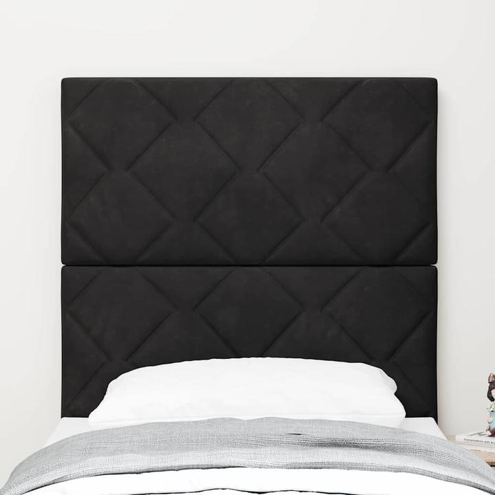 Actual product image VidaXL Black headboard (40 x 7 cm)