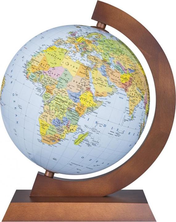 Donau Politisch-physischer Globus, beleuchtet, Holz (32 cm)