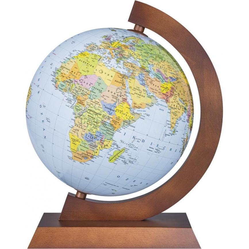 Donau, Globo, Politisch-physischer Globus, beleuchtet, Holz (32 cm)