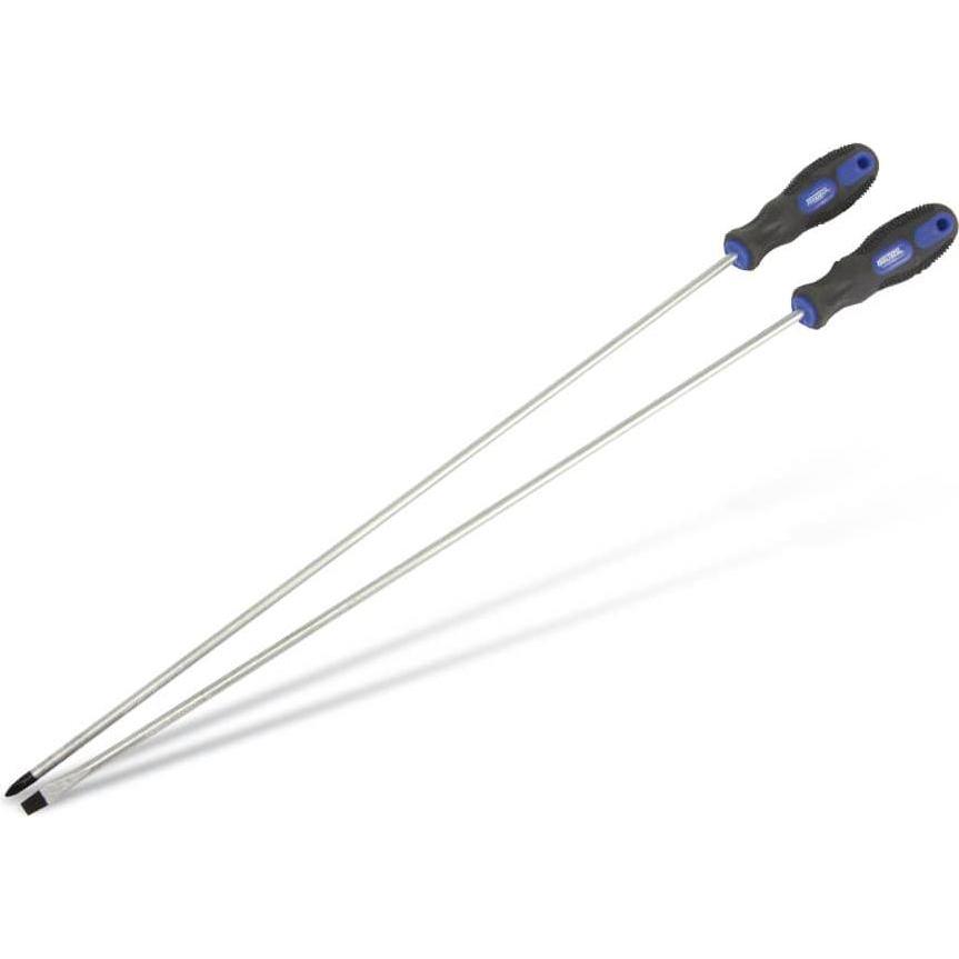 Berrybase, Schraubenzieher, Schraubendreher, extra lang 450mm, PH2 + SL6 (Schlitz)