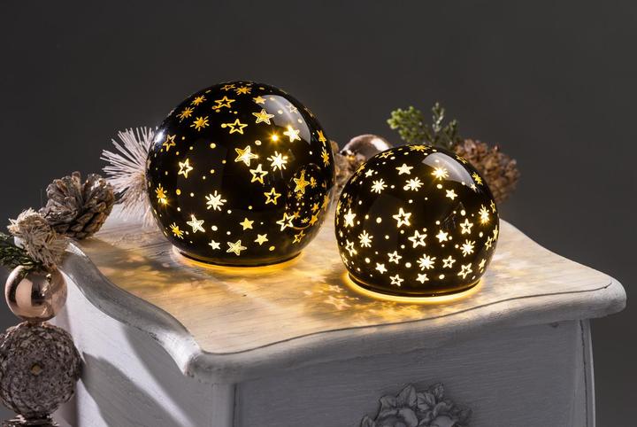Produktbild GuGus LED Glas Kugel schwarz