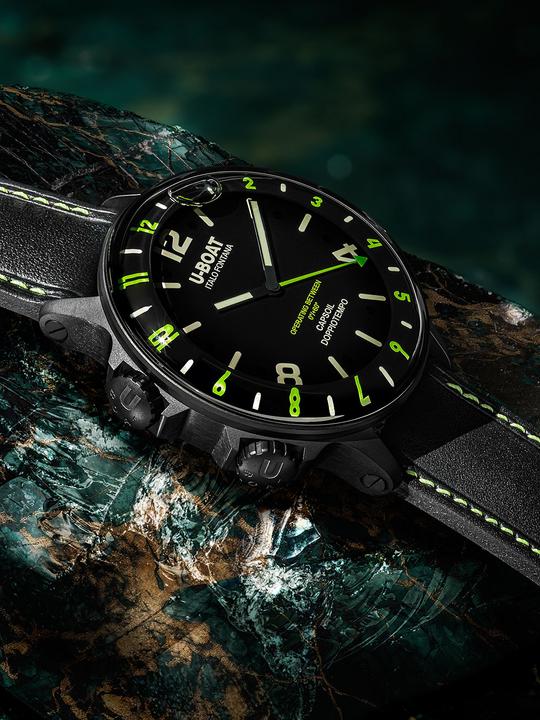 Produktbild U-Boat 9675 Capsoil Doppioempo DLC GMT (Analoguhr, 55 mm)