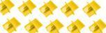 Image du produit Shiverpeaks S-Conn BS08-01024-10 10pcs Cache-poussière pour connecteur RJ45