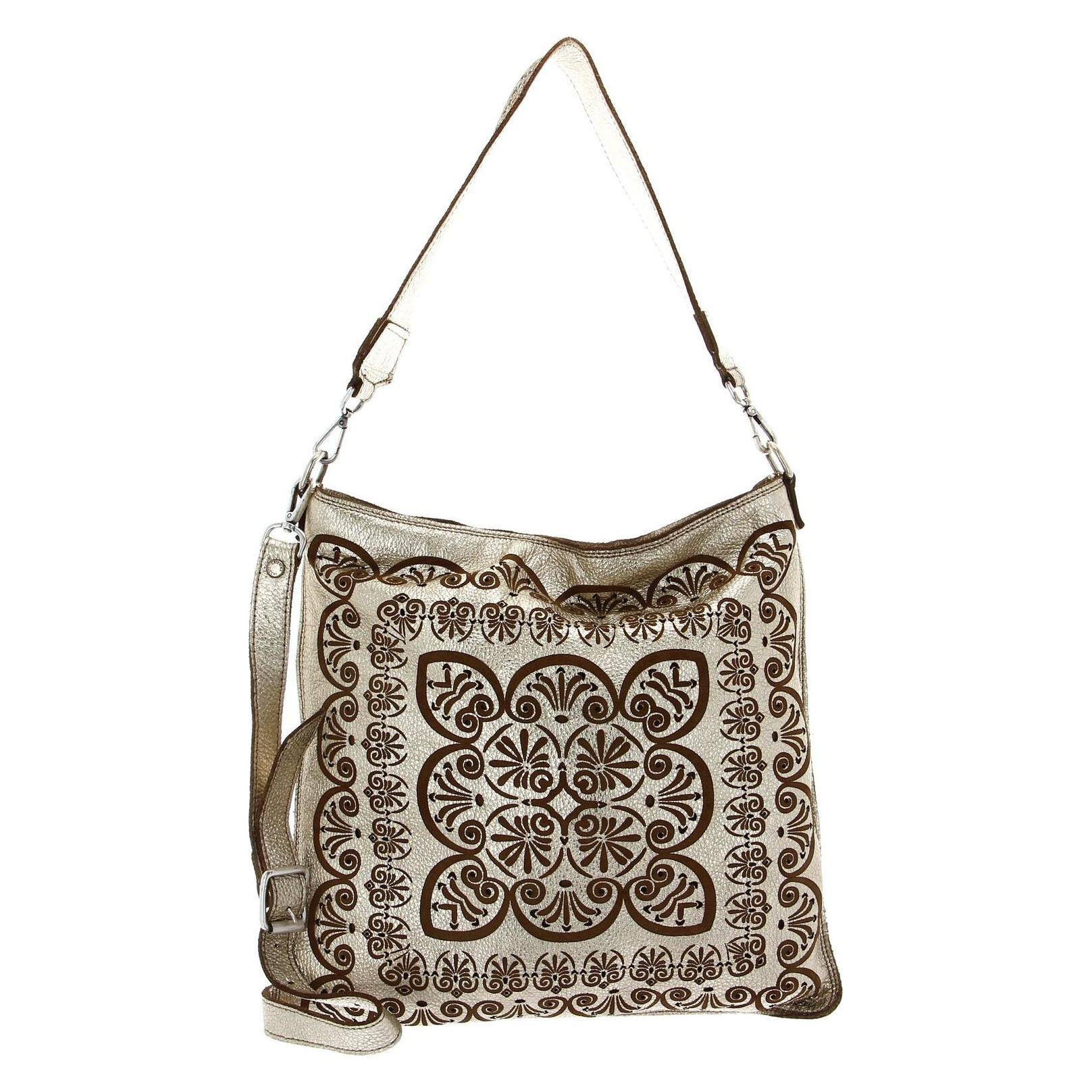 Caterina Lucchi, Damen, Handtasche, Peperomia Shoulder Bag, Braun, Gold