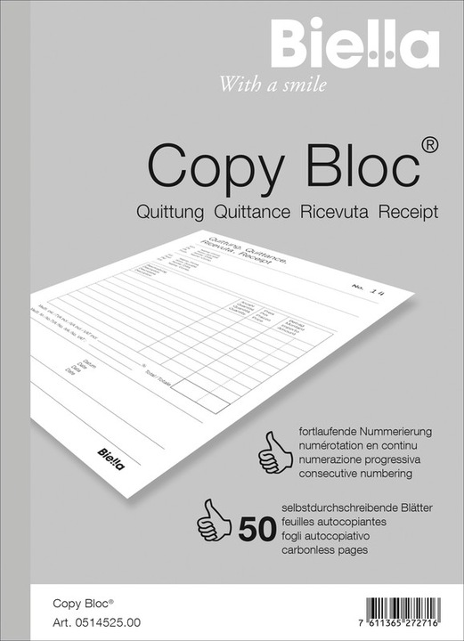 Image du produit Biella bloc de copie (100 x)