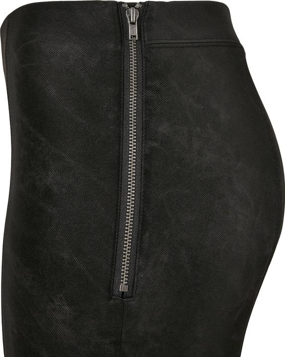 Actual product image Urban Classics Ladies Washed Synthetic Leather Pants (4XL)