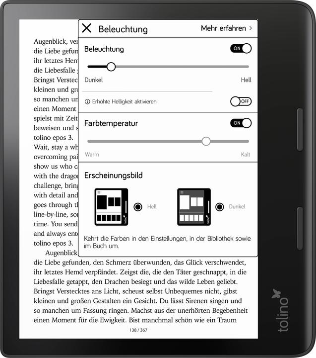 Immagine prodotto tolino epos 3 (8", 32 GB, Nero)