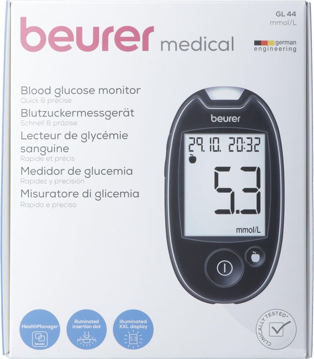 Produktbild Beurer Gl44 (Blutzuckermessgerät)