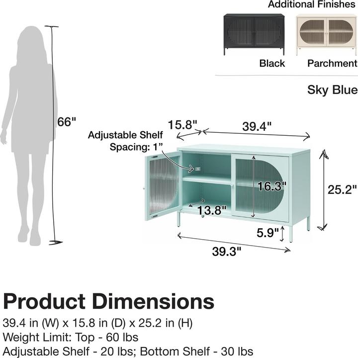 Image du produit Dorel Home Luna (100 x 40 x 64 cm)