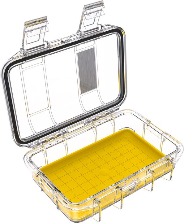 Actual product image Peli MicroCase M40, transparent with yellow lining NF (Photo case)