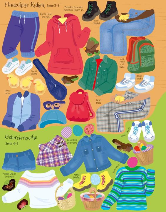 Actual product image Mein Anziehpuppen-Stickerbuch: Ostern