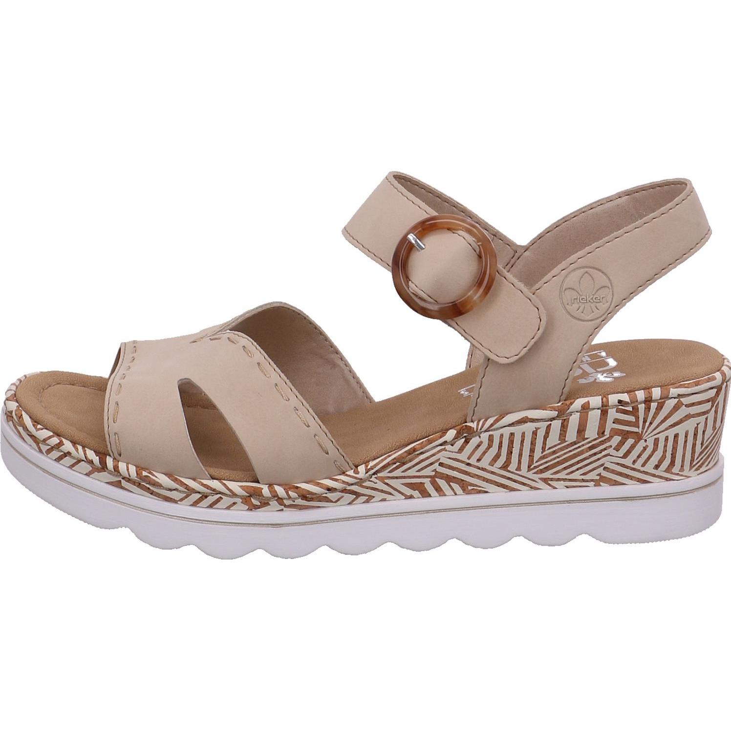 Thumbnail - Rieker, Damen, Sandalen, 67173 60, Beige, (41)