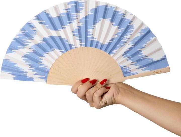 Produktbild Fisura Handfächer BLUE PRINTS