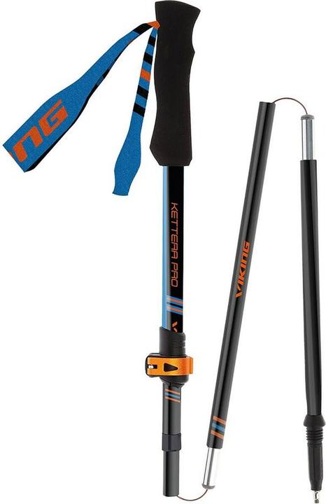 Actual product image Viking Trekking sticks Kettera Pro Black-Blue-Orange, 115-135cm (115 - 135 cm)