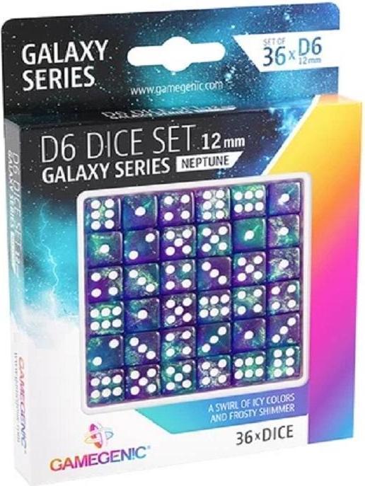 Actual product image Gamegenic Set de 36 Dés D6 - Galaxy Series : Neptune