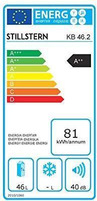 Energie-Label Stillstern Mini Kühlschrank (45 l)