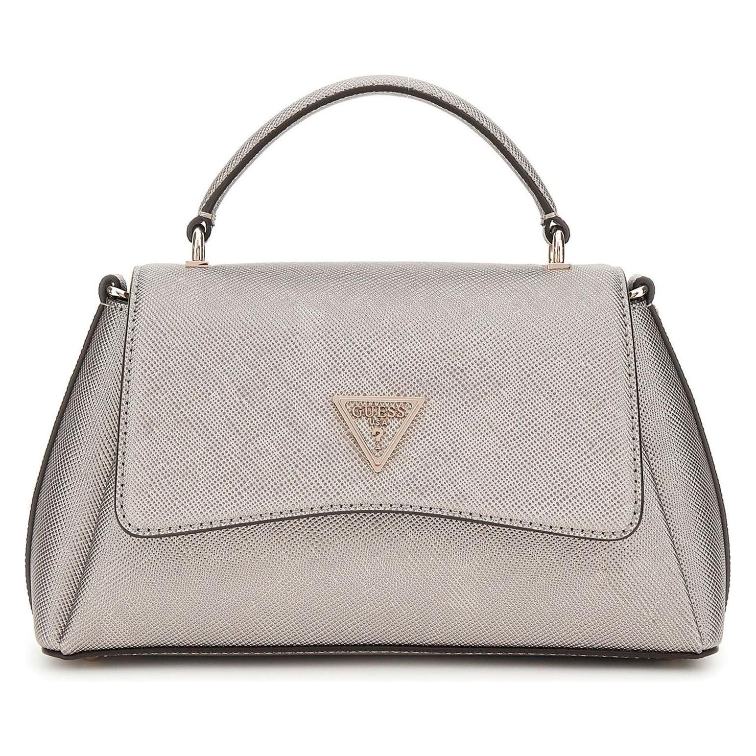 Guess, Damen, Handtasche, Eco Gloriana 2 Compartment Th Flap, Braun