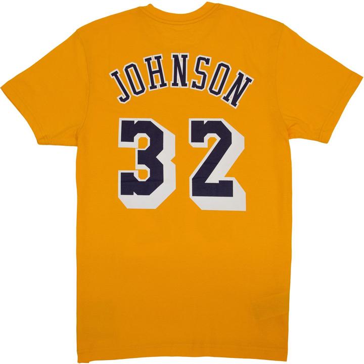 Produktbild Mitchell & Ness M&N Shirt - Los Angeles Lakers Magic Johnson gelb - L (L)