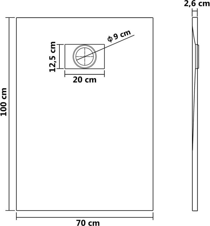 Immagine prodotto vidaXL Duschwanne