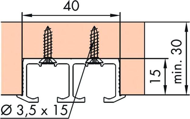 Produktbild HAWA Doppellaufschienen