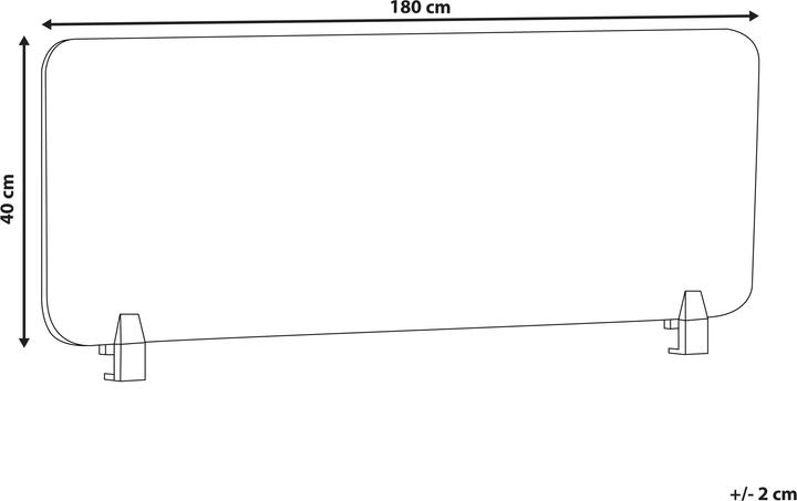Immagine prodotto Beliani Divisorio per scrivania beige 180 x 40 cm WALLY (180 x 40 cm)