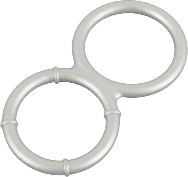 Actual product image You2Toys Metallic Silicone cock and ball ring (4 cm)